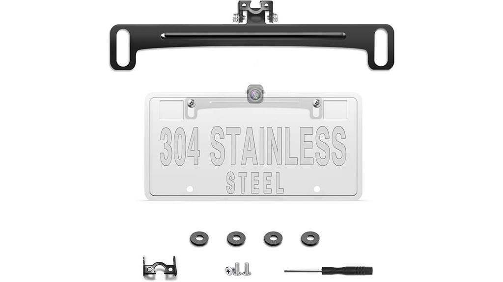 license plate rear camera mount