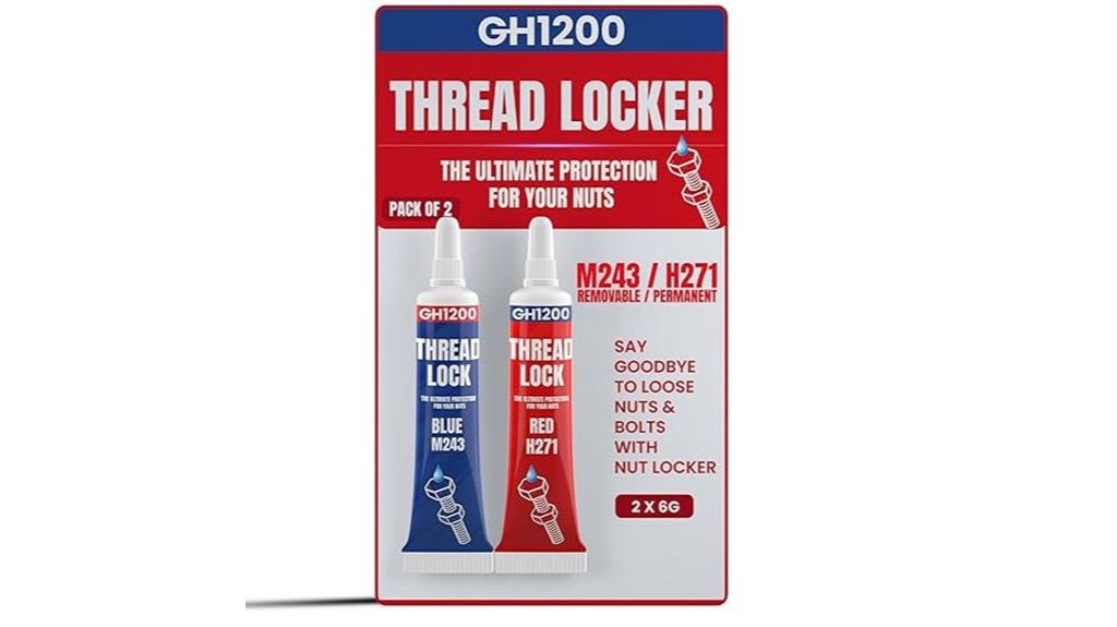 medium and strong thread lock