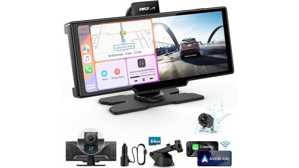 portable 10 inch carplay screen
