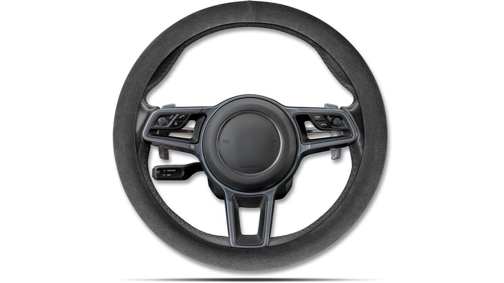 premium alcantara steering cover