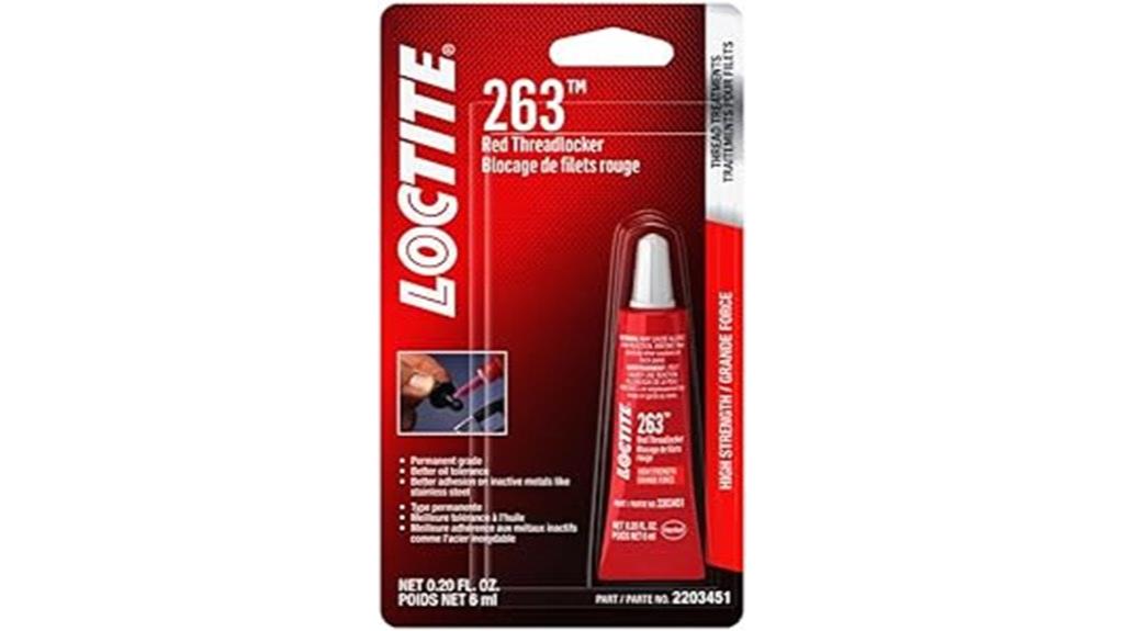 red threadlocker for vehicles