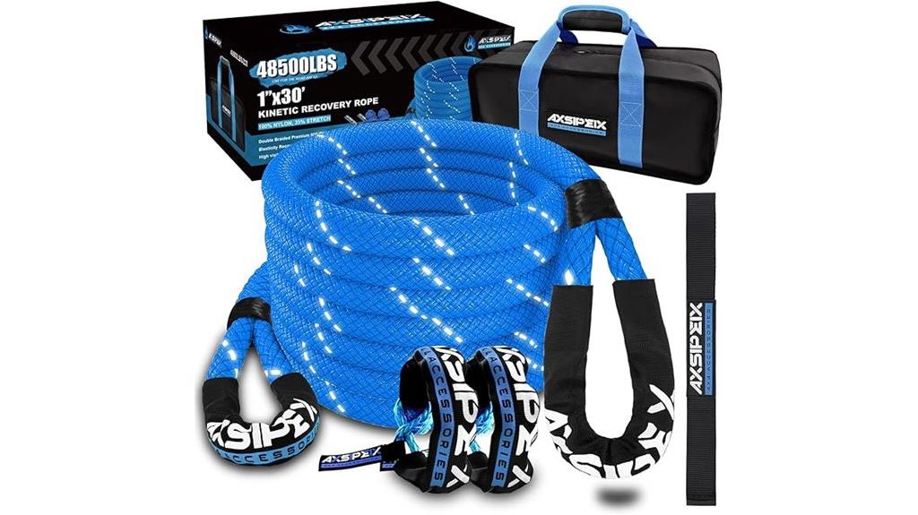 reflective 30ft recovery rope