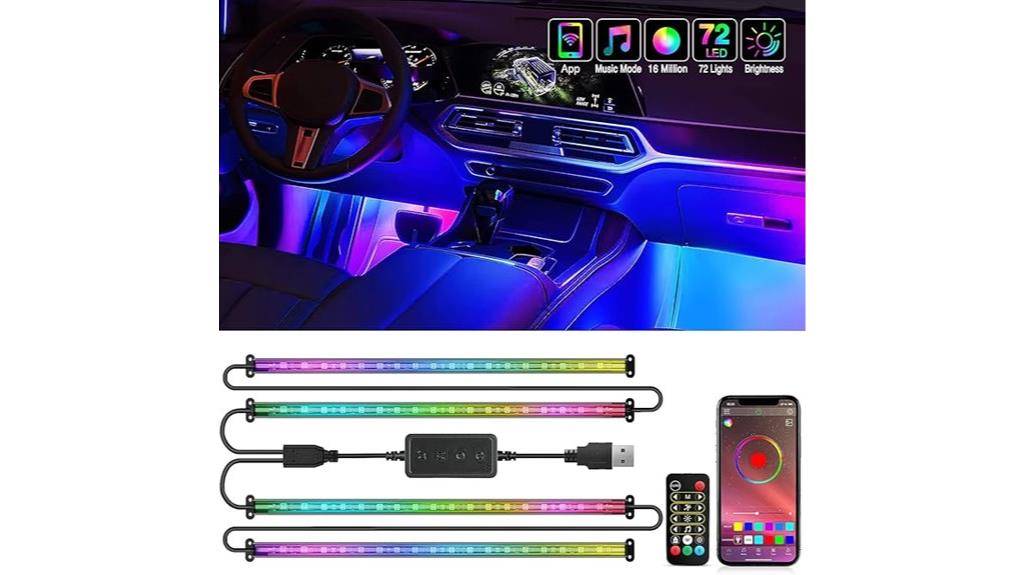 rgb interior strip lights