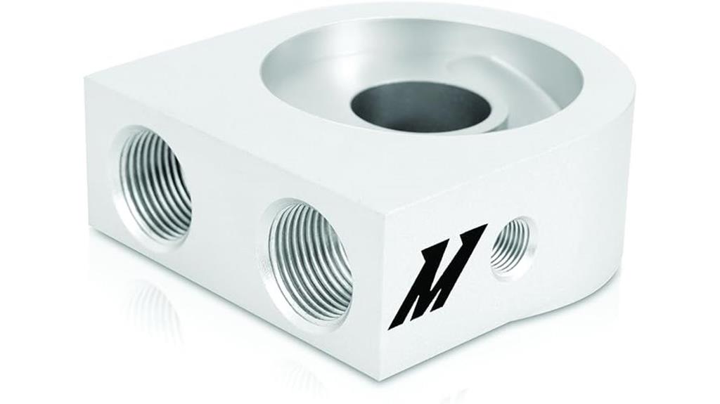 silver mishimoto oil plate