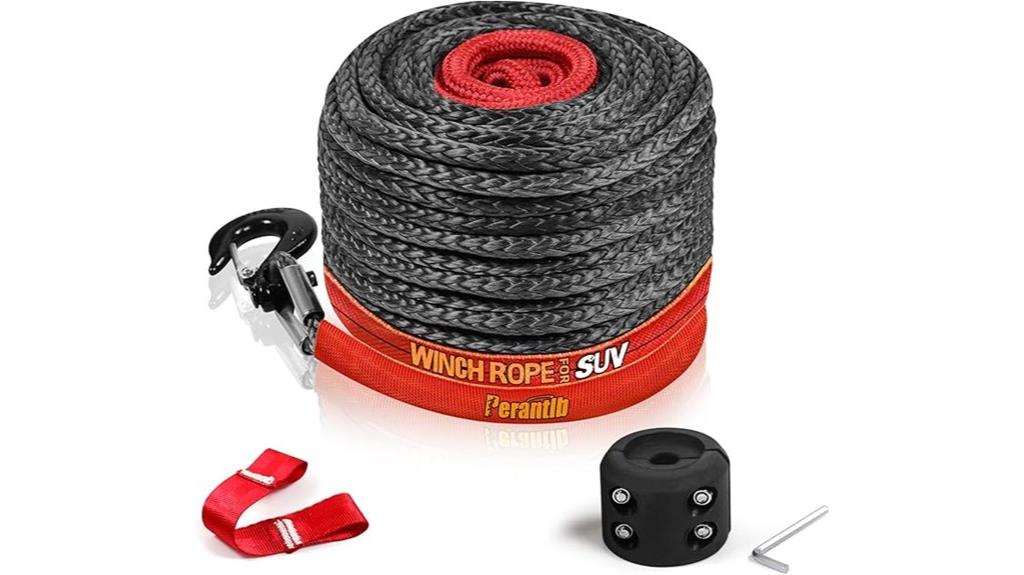 synthetic winch rope details