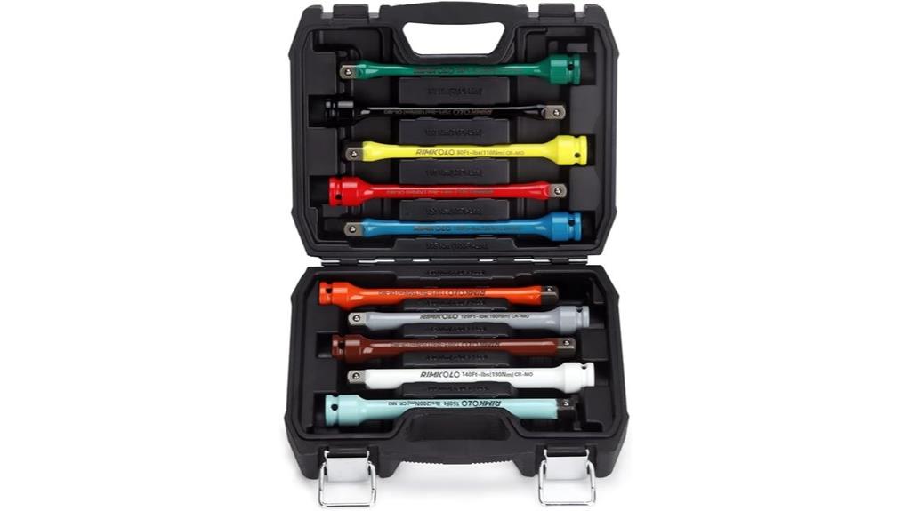 ten piece drive extension set