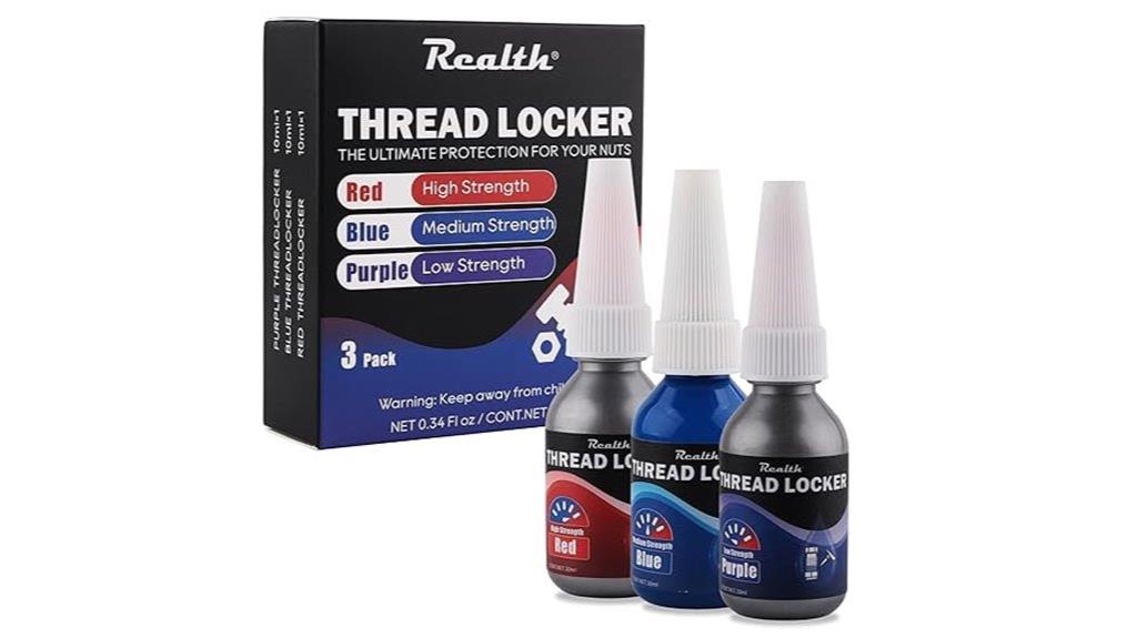 threadlocker set purple blue red