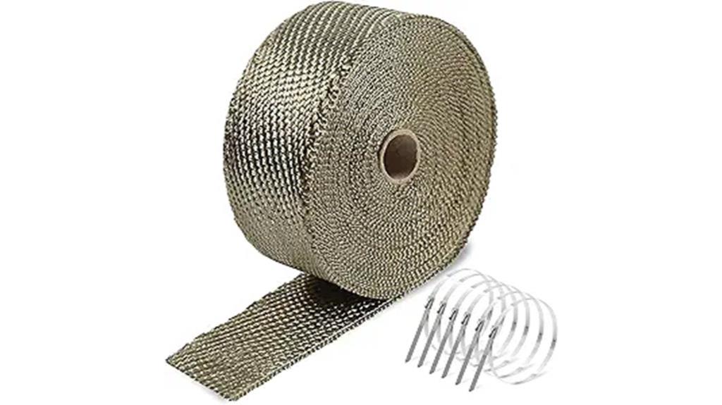 titanium exhaust heat wrap