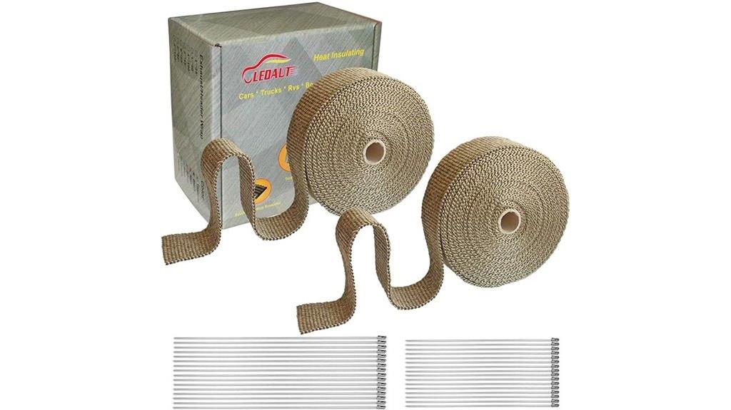 titanium exhaust heat wrap