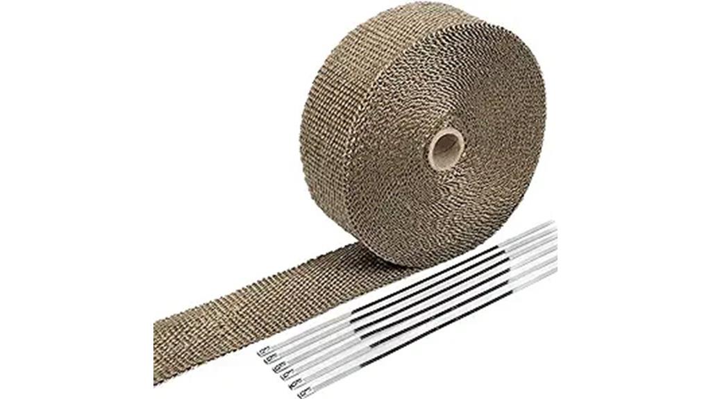 titanium exhaust wrap pack