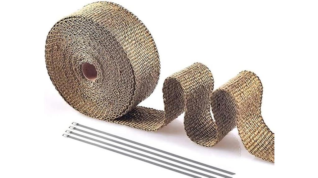 titanium motorcycle heat wrap