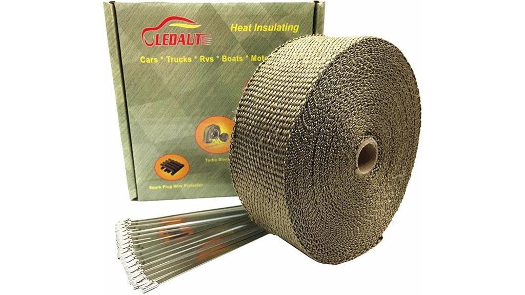 titanium motorcycle heat wrap
