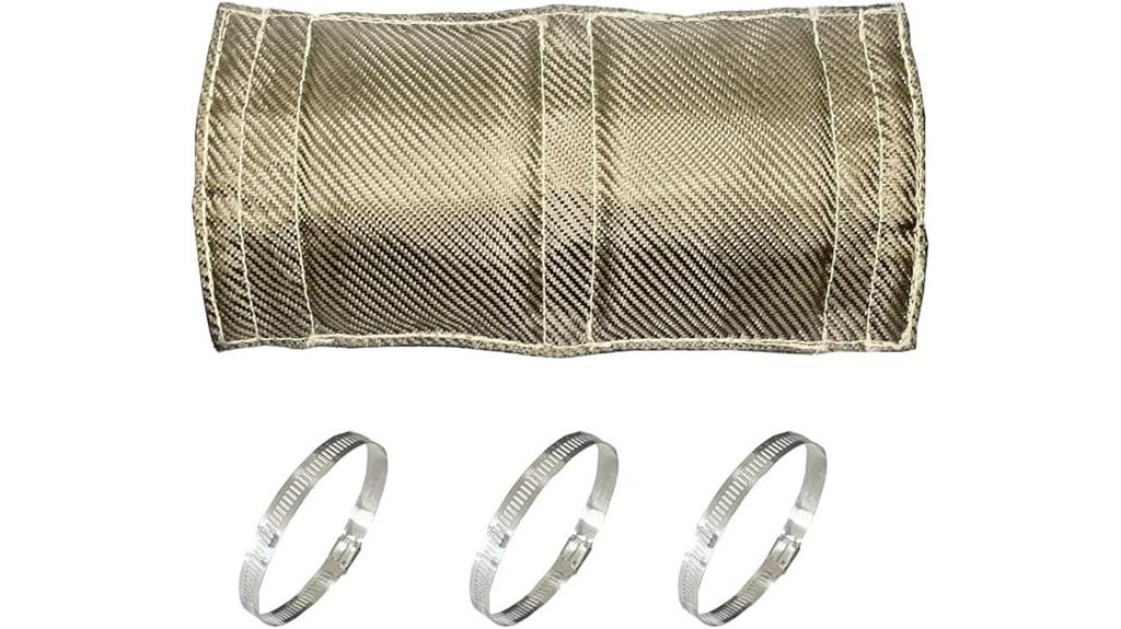 titanium pipe heat shield