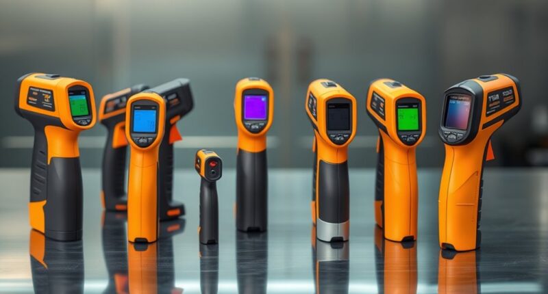 top engine infrared thermometers