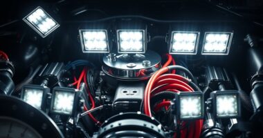 top led engine bay lights