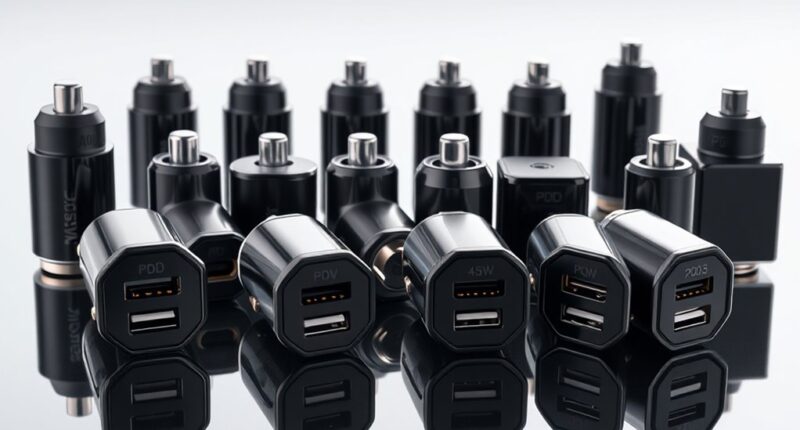 top pd 45w car chargers