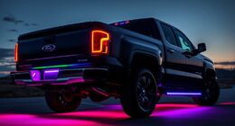 top truck tailgate light bars