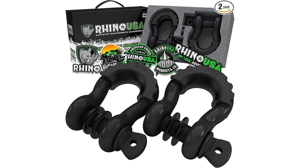two pack rhino d shackles