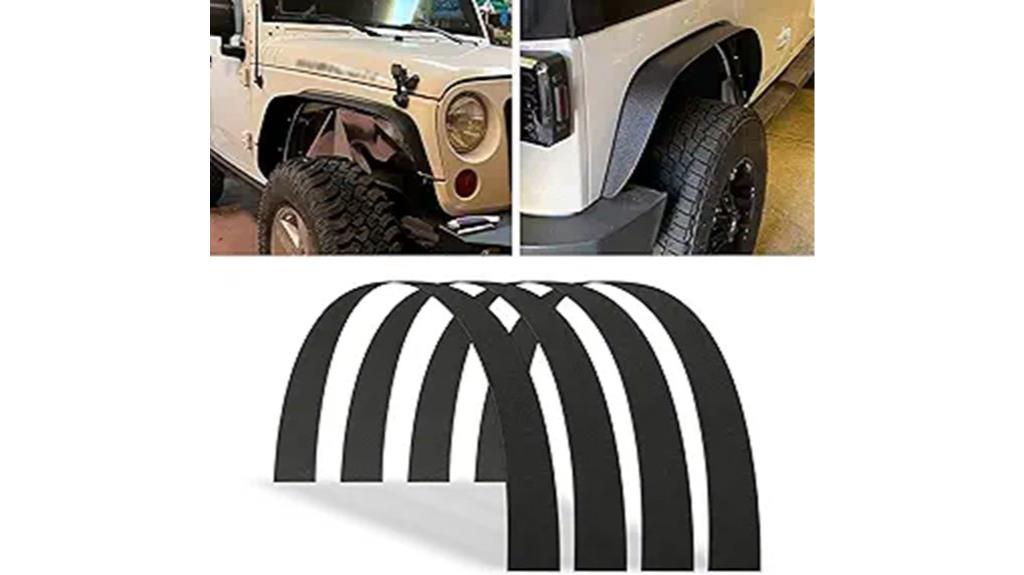universal black wheel arches