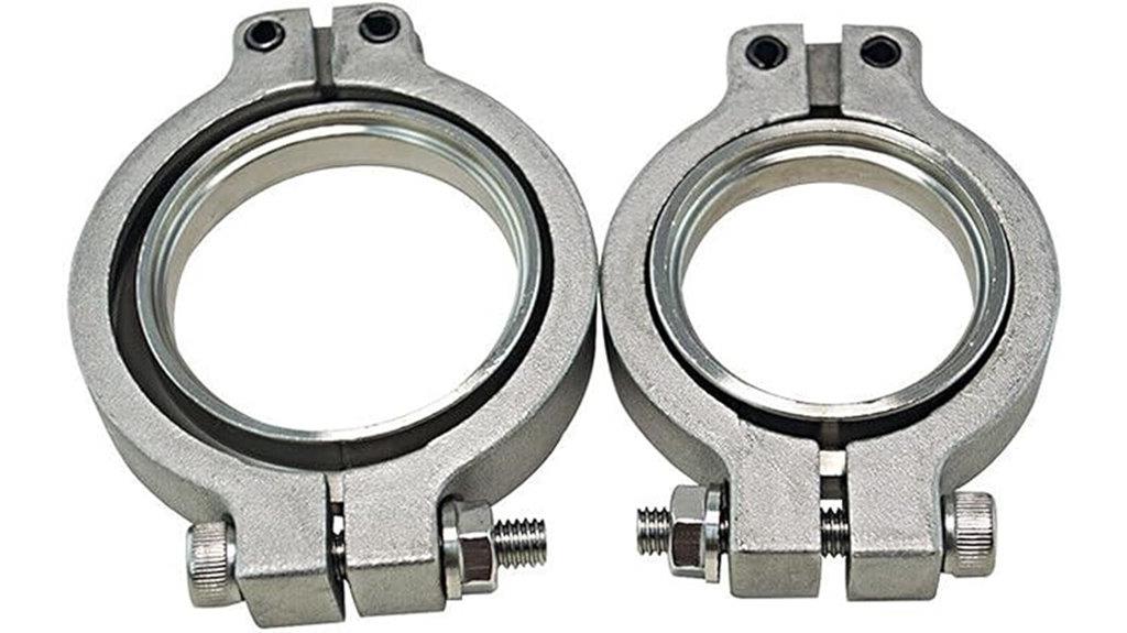 v band flange clamp set
