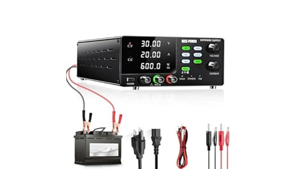 variable 30v 20a supply