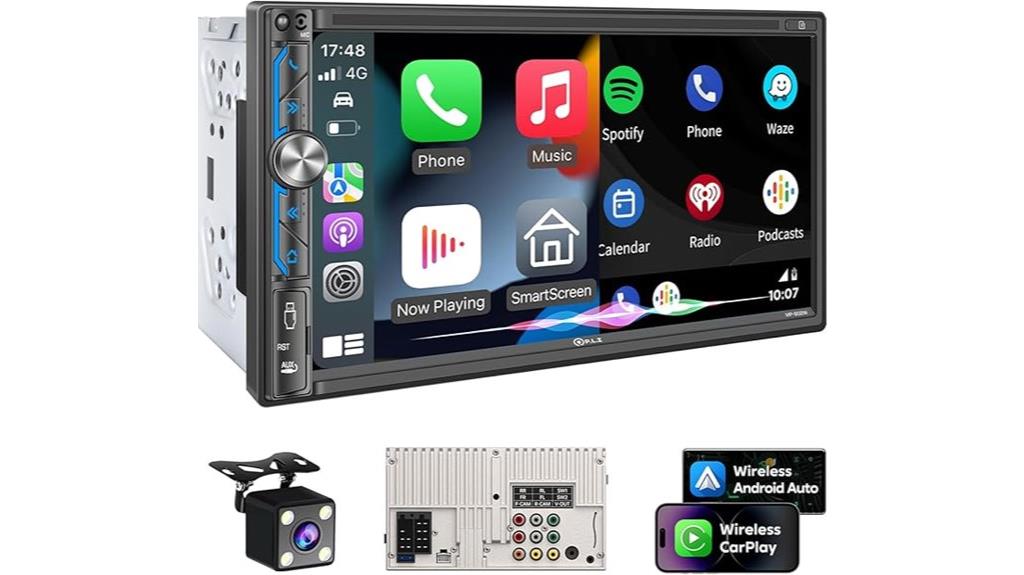 wireless double din stereo