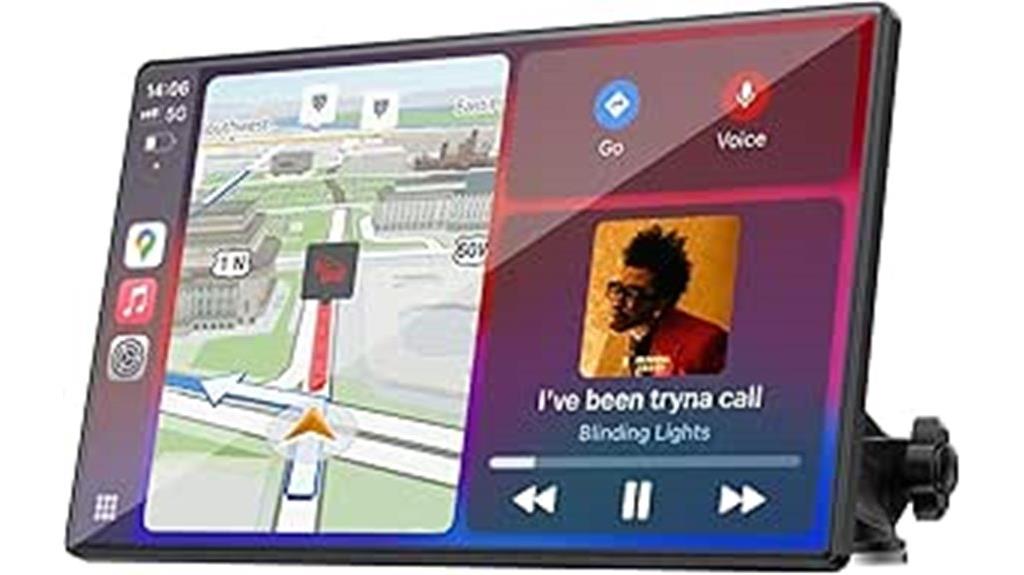 wireless touchscreen car display