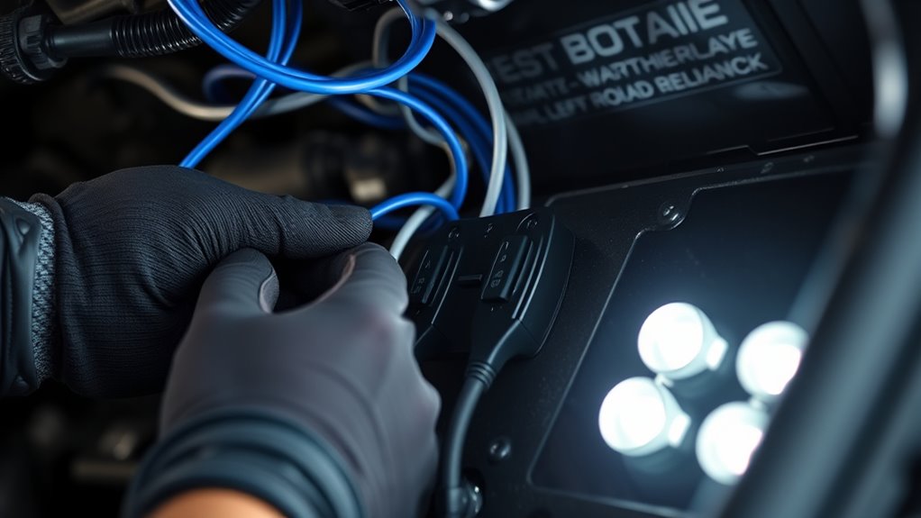 proper auxiliary lighting installation