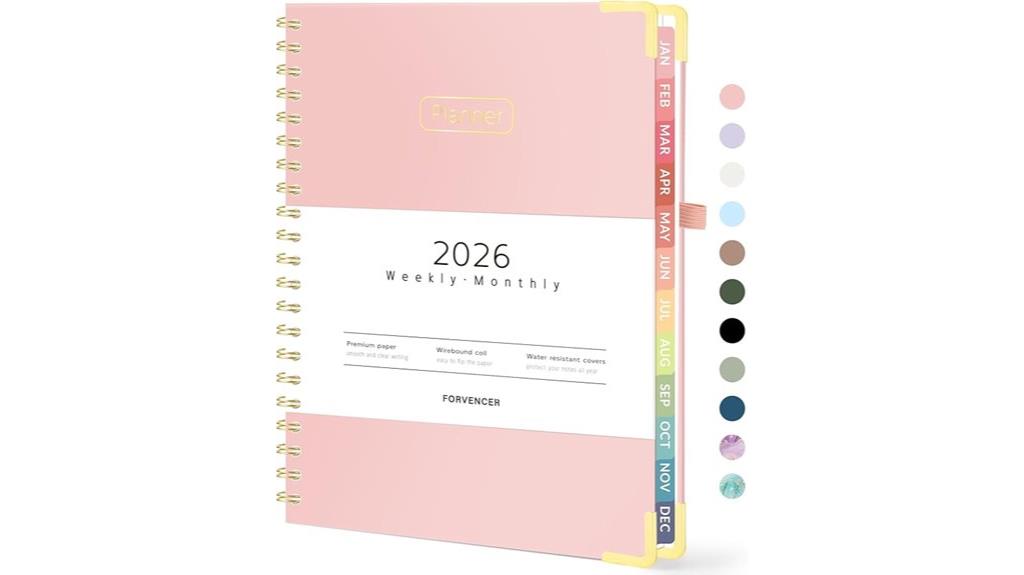 2026 planner hardcover calendar