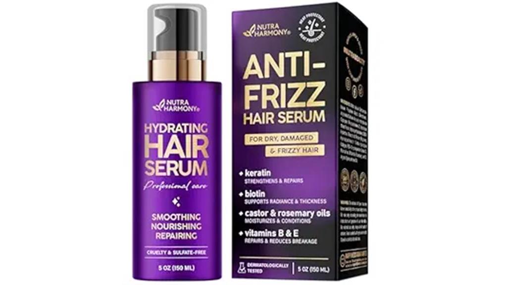 hydrating keratin frizz serum