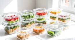 top glass food storage