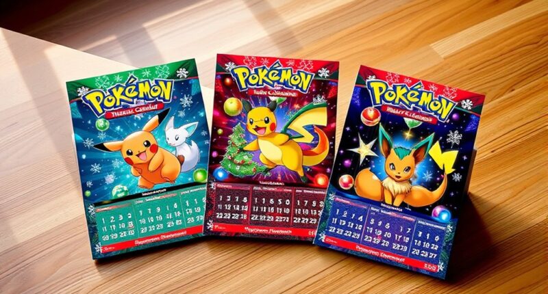 top pok mon tcg calendars