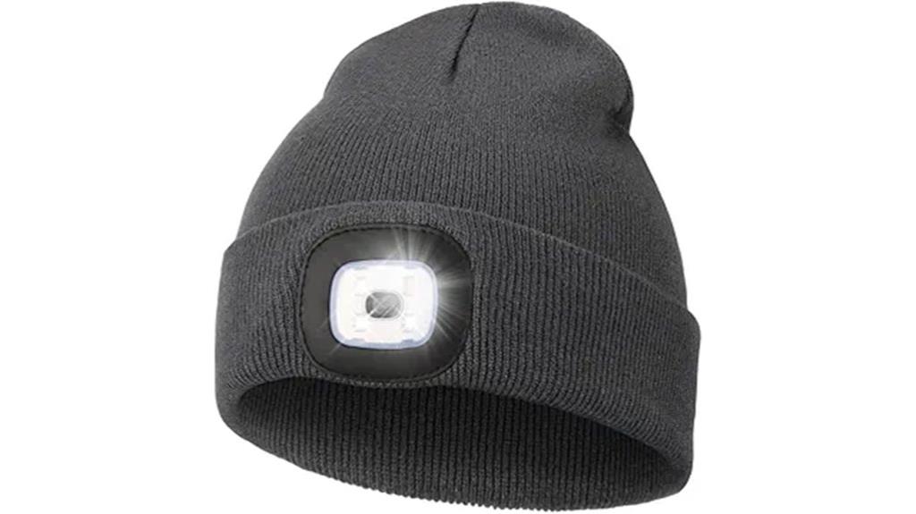 unisex beanie with light