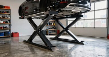 garage ceiling car lift