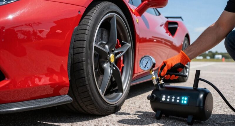 pre race tire pressure check