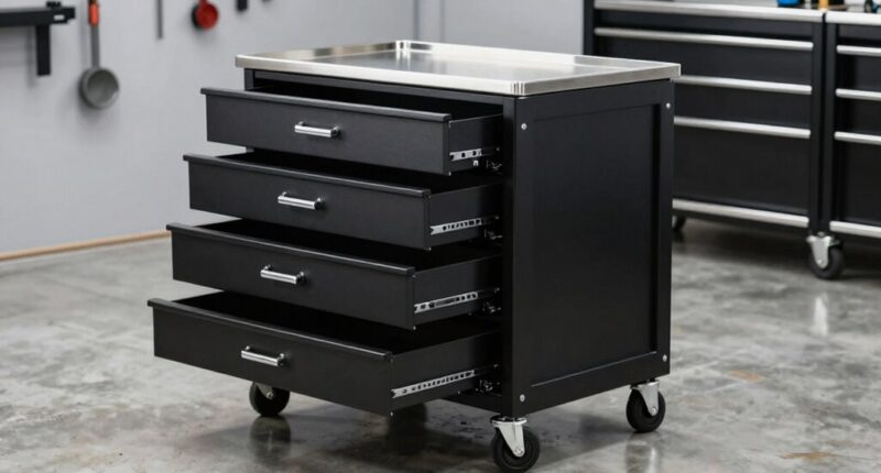 top drawer detailing cart options