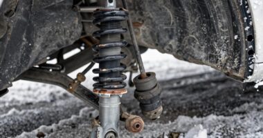 check coilovers for damage