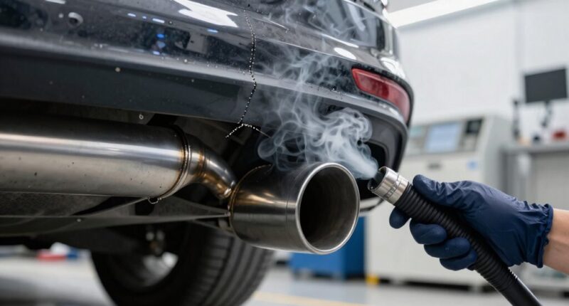 check exhaust for leaks