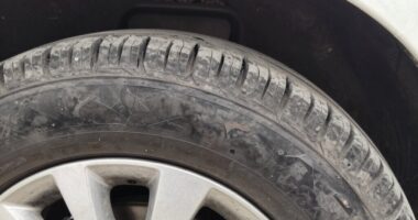 check for uneven tire wear