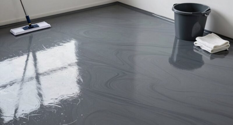 easier epoxy floor cleanup