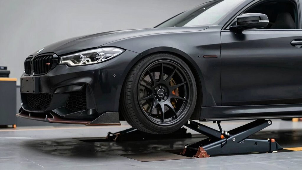 lowered car lifting safety