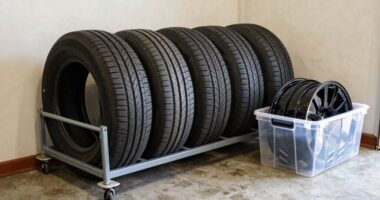 properly storing spare tires