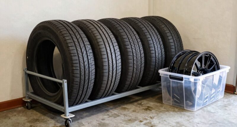 properly storing spare tires