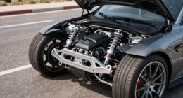 reducing unsprung weight improves suspension performance
