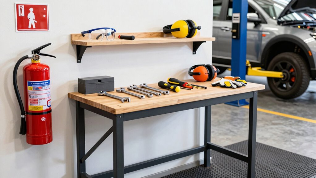 safe organized workshop environment
