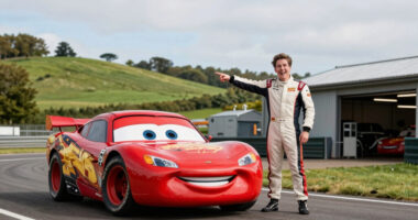 Ka-Chow! Lightning McQueen Just Raced Up The Goodwood Hill Climb
