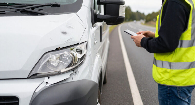 Wohnmobil Unfall A9