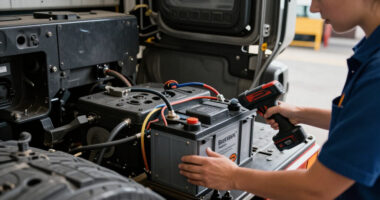 Battery-Powered Semi Truck ‘Backpack’ Converts Diesel Big Rigs To Hybrids. But Why?