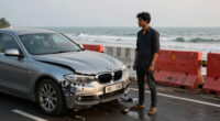 3 Killed As Speeding BMW Crashes Into Divider On Mumbai’s Coastal Road - The Indian Express