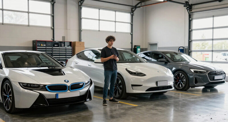 A BMW I8, Tesla Model Y, And Audi E-Tron GT All Drag Race, But The Results Are Closer Than You'd Think